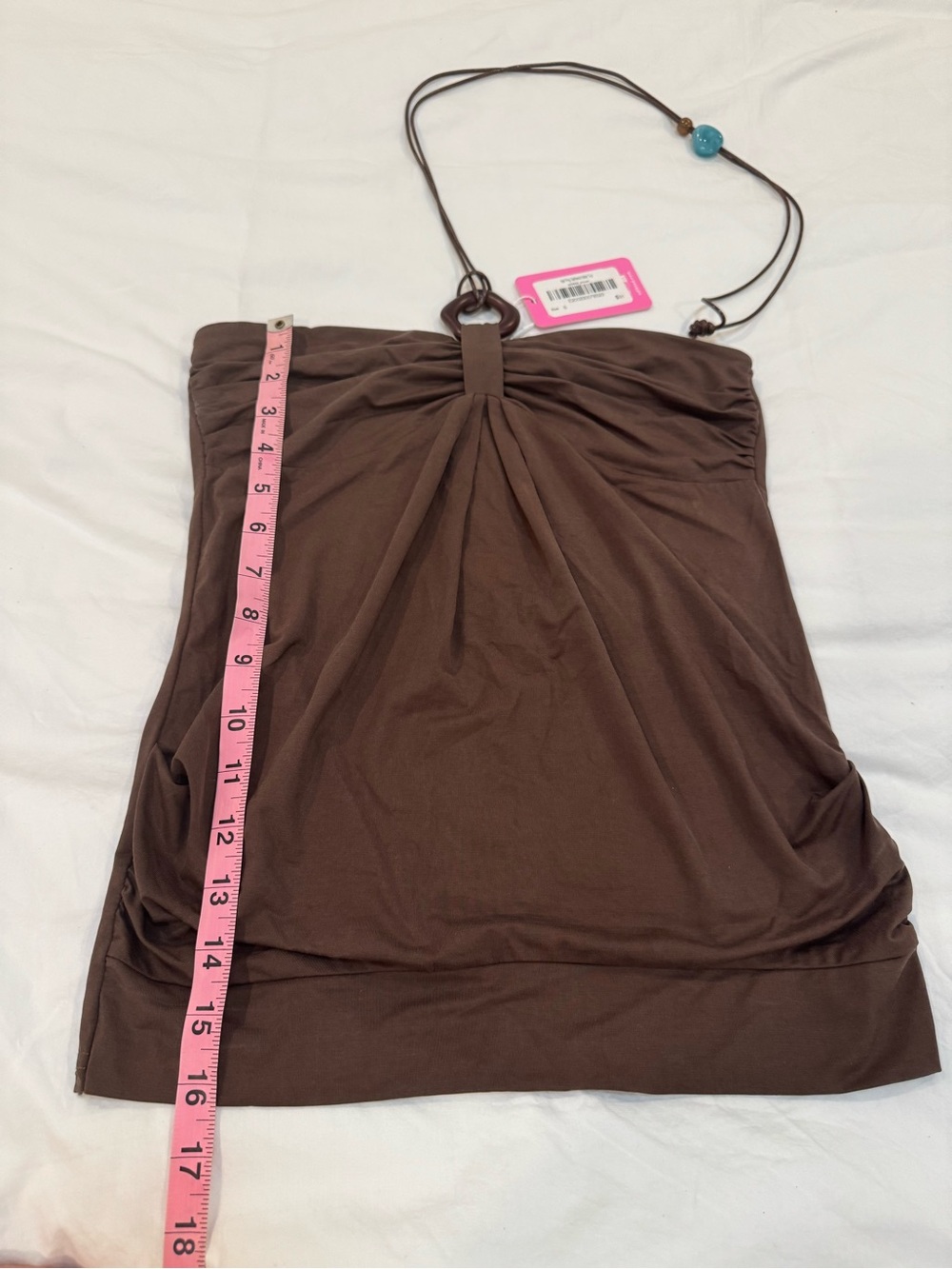 Edikted Itzel Ring Gathered Halter Top - Picture 5 of 8